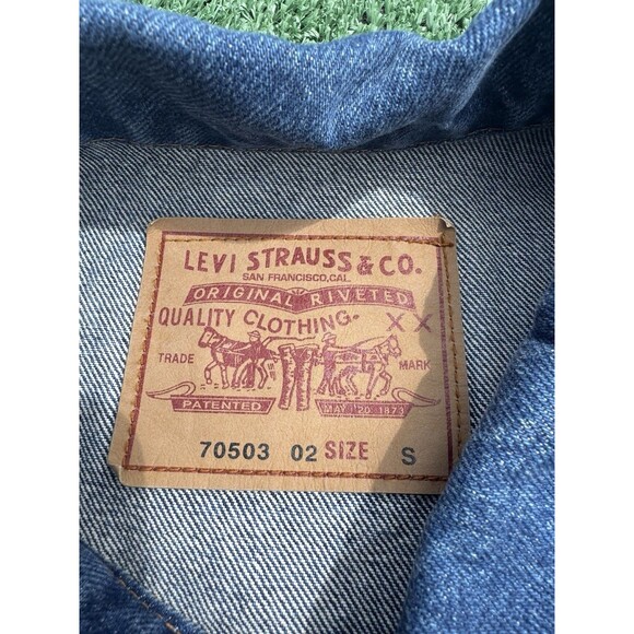 Vintage Levi's Strauss Denim Jean Jacket USA Made 90s Type 1 New Size Small - Picture 7 of 10